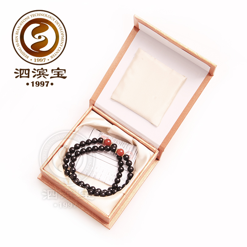 泗濱砭石紅瑪瑙雙排手鏈,砭石手鏈圖4