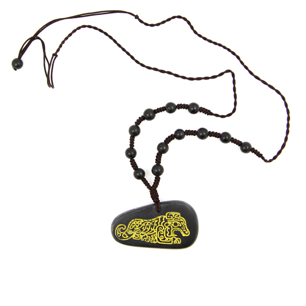 砭石金虎吉磬掛墜,砭石掛墜圖2