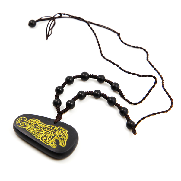 砭石金虎吉磬掛墜,砭石掛墜圖3