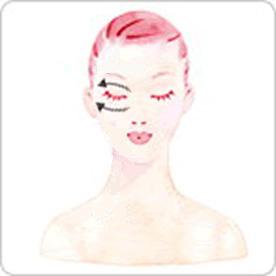 眼部刮痧美容的手法3